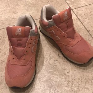 Pink New Balance shoes